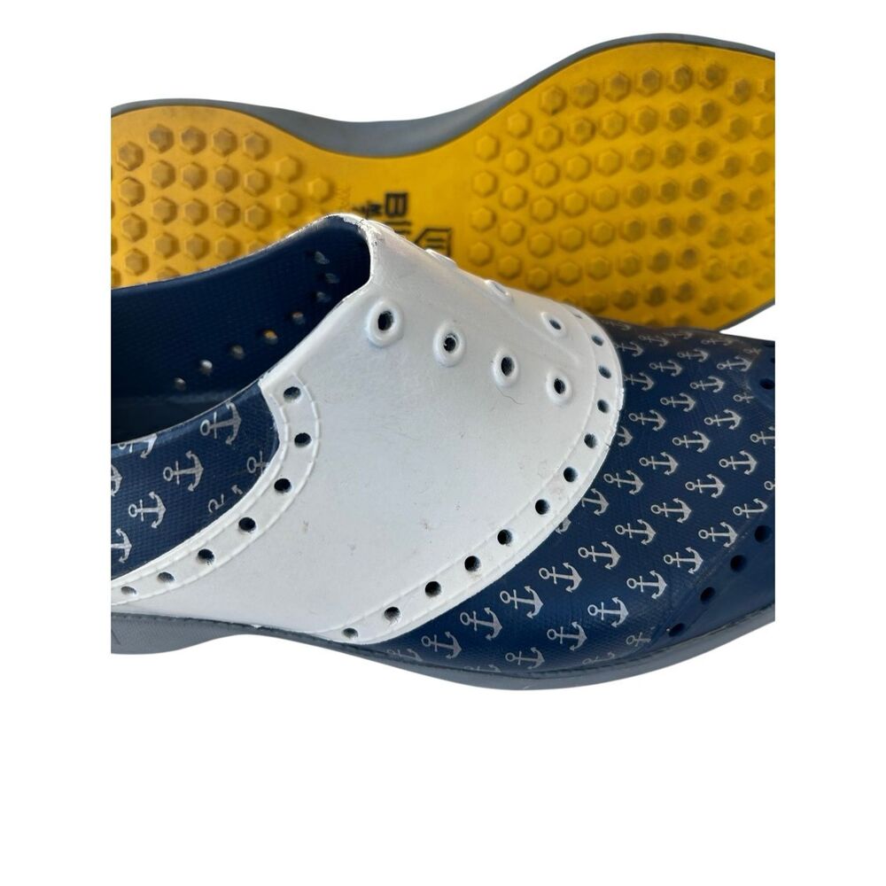 Biion Oxford Slip On Golf Shoes, Men’s Sz 7 Women’s 9 Anchors Spikeless Unisex